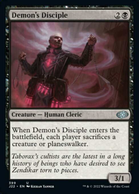 Demon's Disciple Card Front