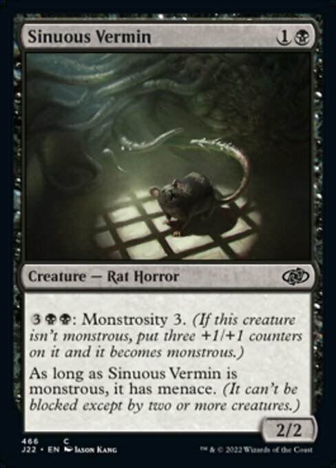 Sinuous Vermin Card Front