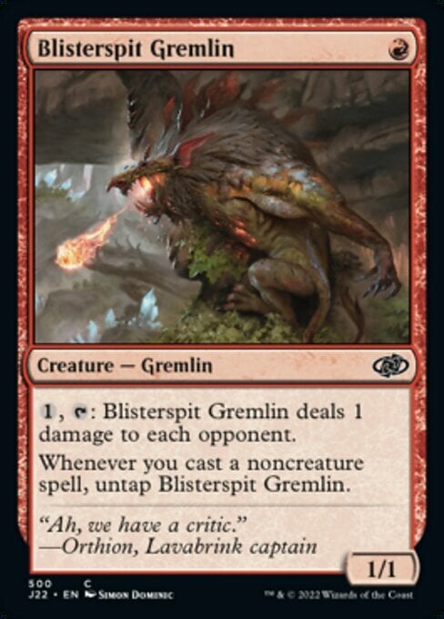 Blisterspit Gremlin Card Front