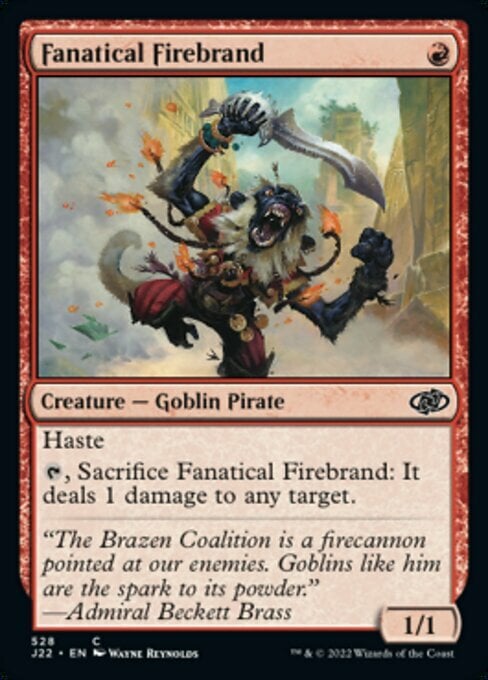 Fanatical Firebrand Card Front
