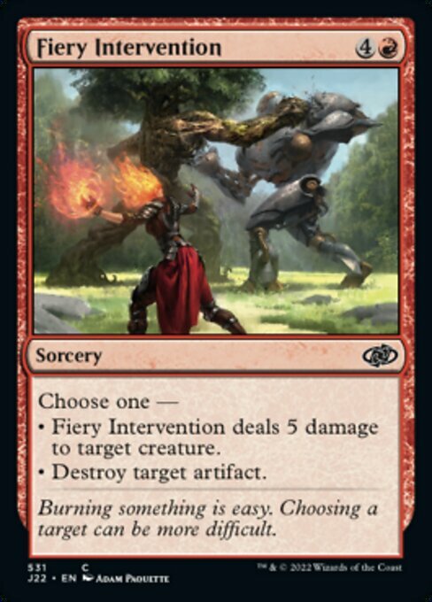 Fiery Intervention Card Front