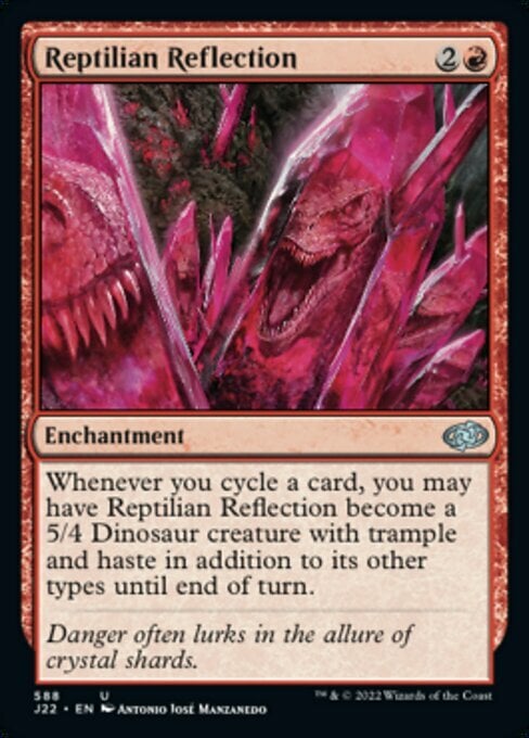 Reptilian Reflection Card Front