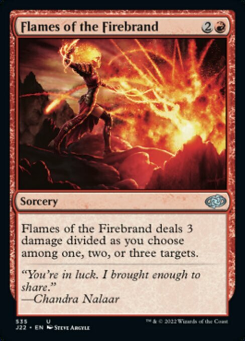Flames of the Firebrand Card Front