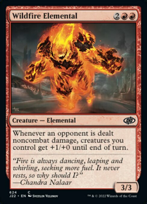 Wildfire Elemental Card Front