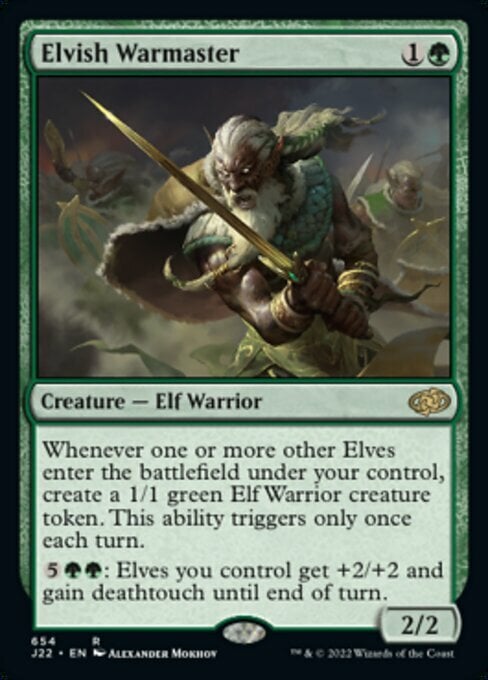 Elvish Warmaster Card Front