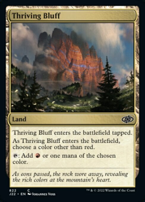 Thriving Bluff Card Front