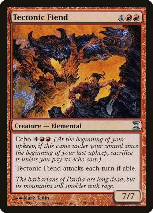 Tectonic Fiend Card Front