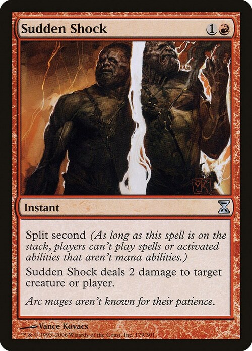 Sudden Shock Card Front