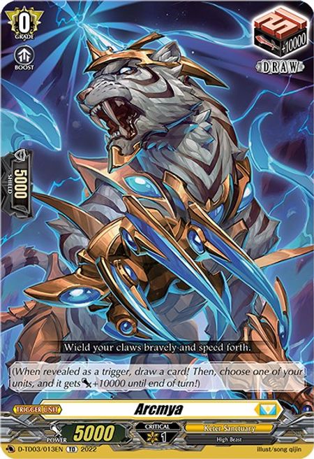Arcmya Trial Deck: Raika Koshiba | Vanguard | CardTrader