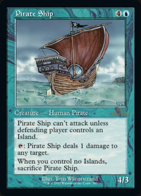 Pirate Ship Card Front
