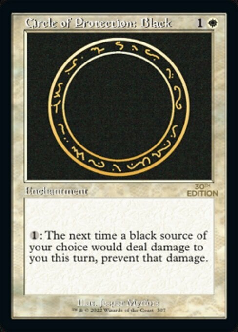 Circle of Protection: Black Card Front