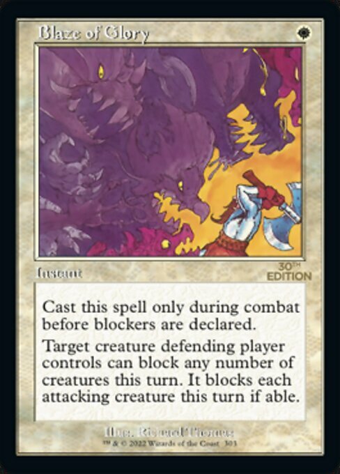Blaze of Glory Card Front