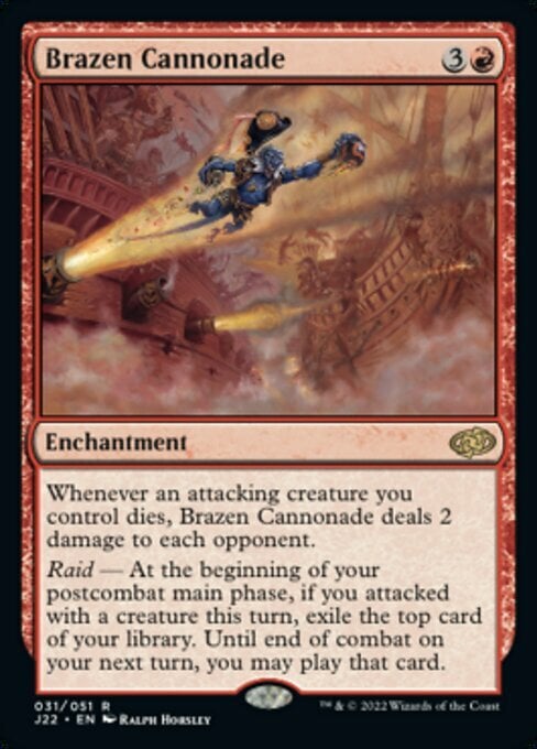 Brazen Cannonade Card Front