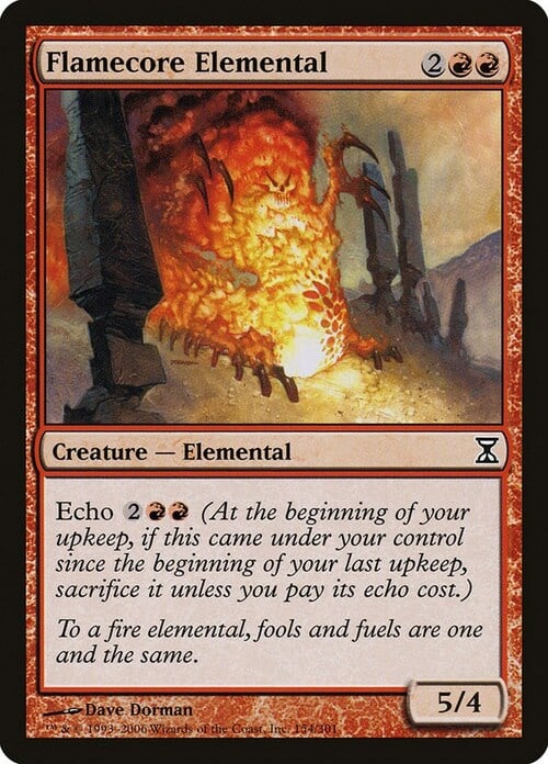 Flamecore Elemental Card Front