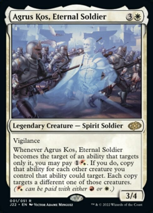 Agrus Kos, Soldato Eterno Card Front