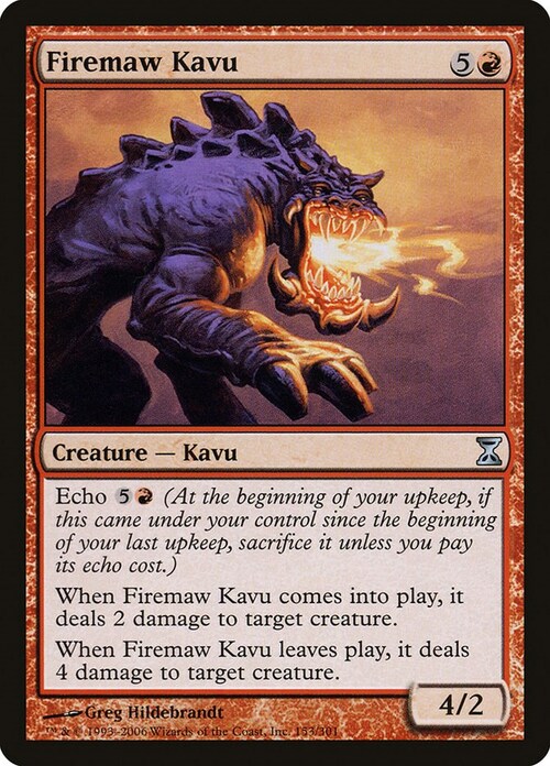 Firemaw Kavu Card Front