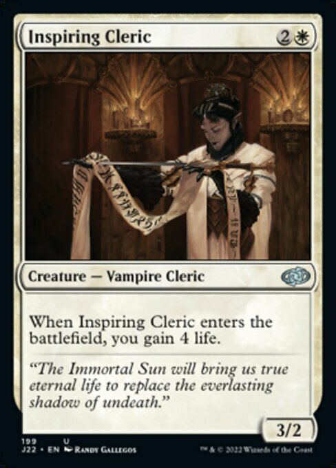 Inspiring Cleric Card Front
