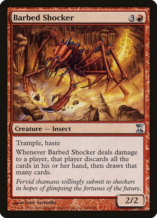 Barbed Shocker Card Front