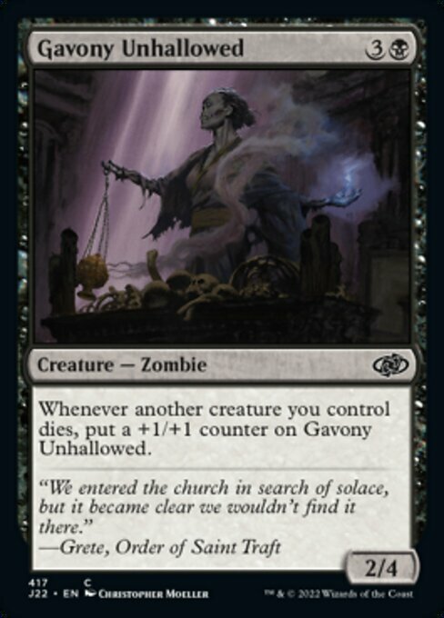 Gavony Unhallowed Card Front