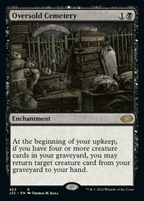 Oversold Cemetery Card Front