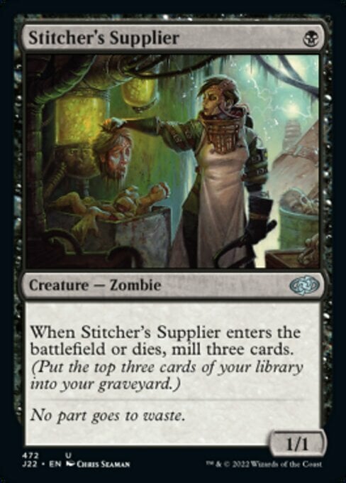 Stitcher's Supplier Card Front
