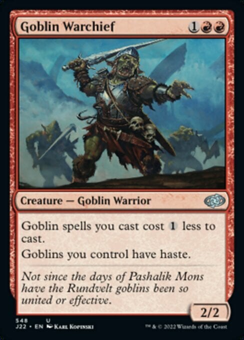 Goblin Warchief Card Front