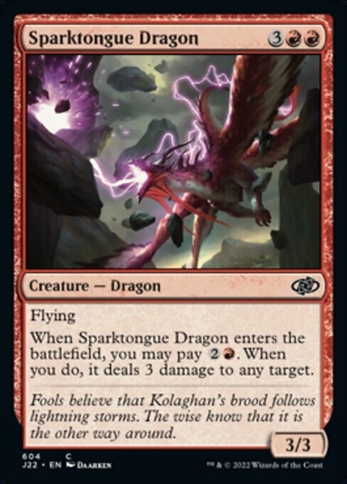 Sparktongue Dragon Card Front