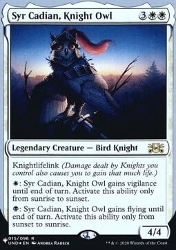 Syr Cadian, Knight Owl Card Front