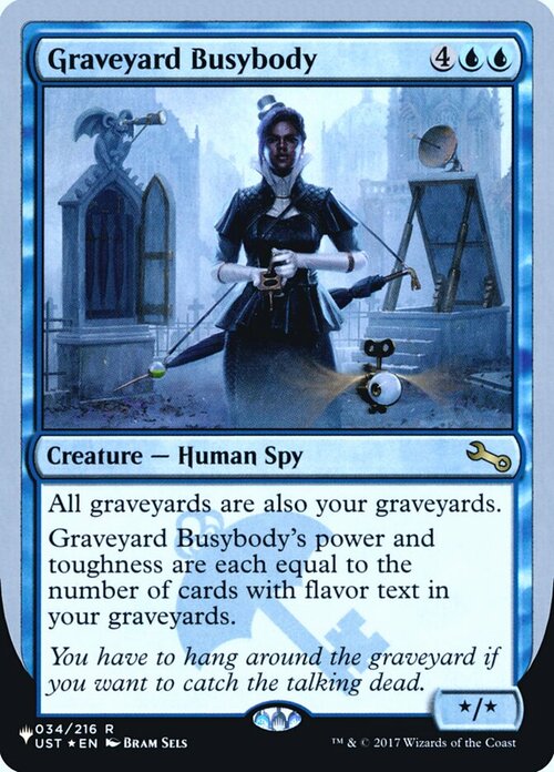 Graveyard Busybody Card Front