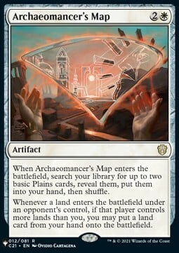 Archaeomancer's Map Card Front