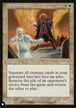 Death or Glory Card Front