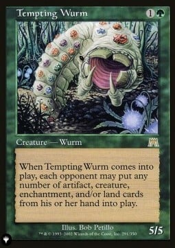 Tempting Wurm Card Front