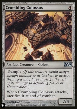Crumbling Colossus Card Front