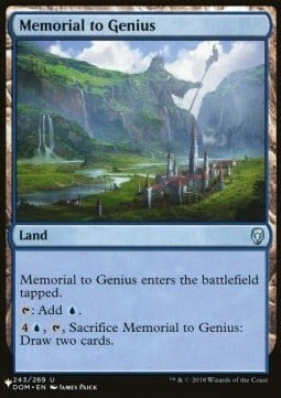 Memorial to Genius Card Front