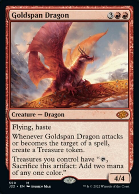 Goldspan Dragon Card Front
