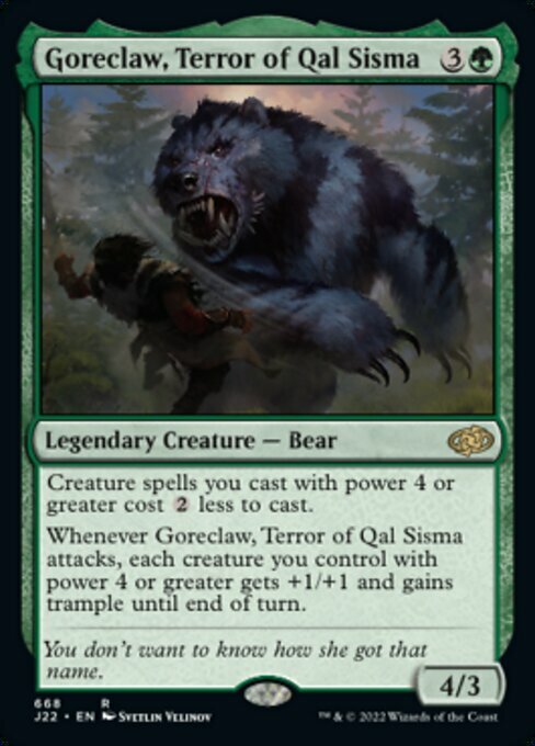 Goreclaw, Terror of Qal Sisma Card Front
