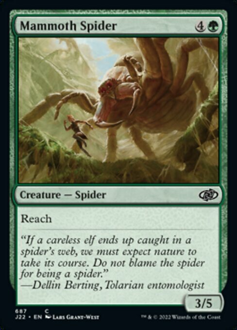 Mammoth Spider Card Front