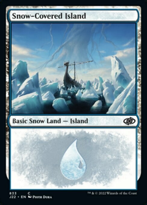 Snow-Covered Island Card Front