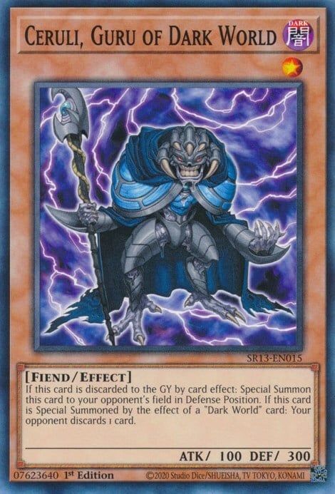 Ceruli, Guru of Dark World Card Front