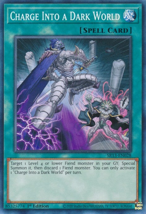 Charge Into a Dark World Card Front
