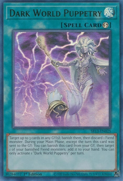 Dark World Puppetry Card Front