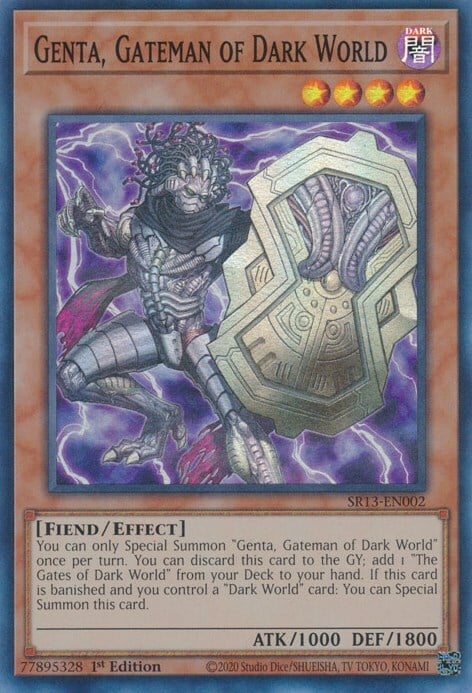 Genta, Gateman of Dark World Card Front