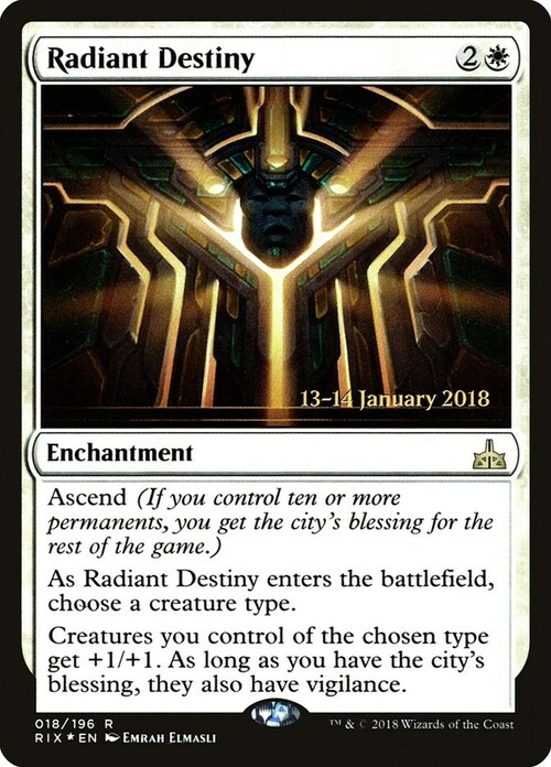 Radiant Destiny Card Front