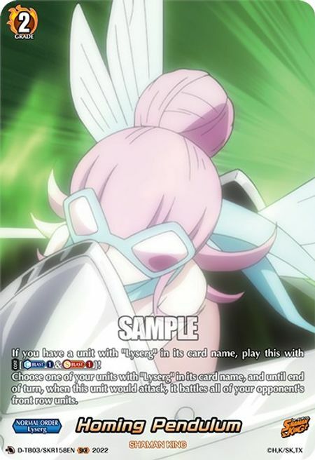 Homing Pendulum [D Format] Card Front