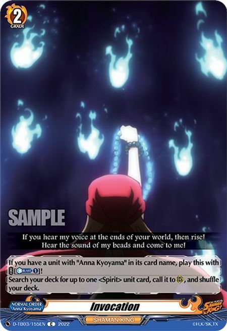 Invocation Card Front