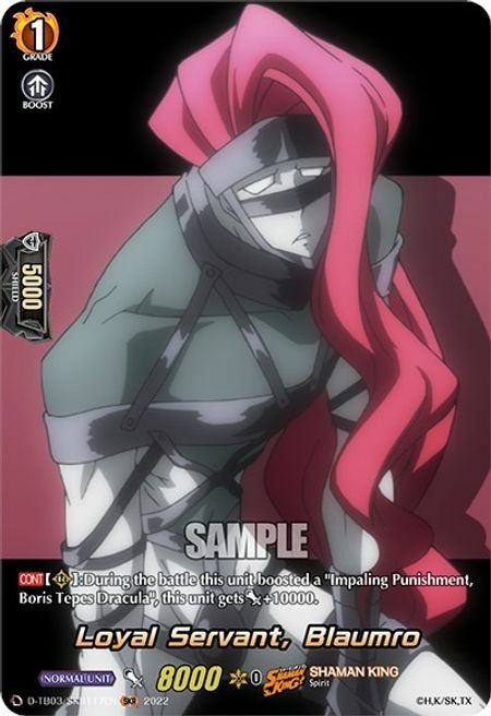 Loyal Servant, Blaumro [D Format] Card Front