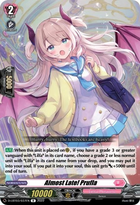 Almost Late! Prufla [D Format] Card Front