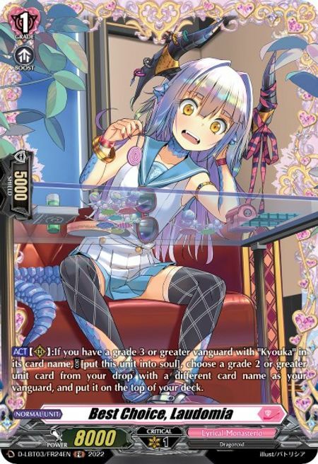 Best Choice, Laudomia Card Front