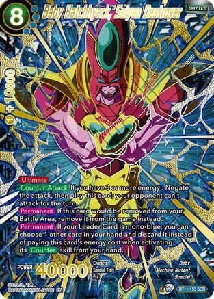 Baby Hatchhyack, Saiyan Destroyer Card Front