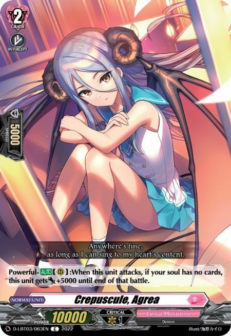 Crepuscule, Agrea [D Format] Card Front
